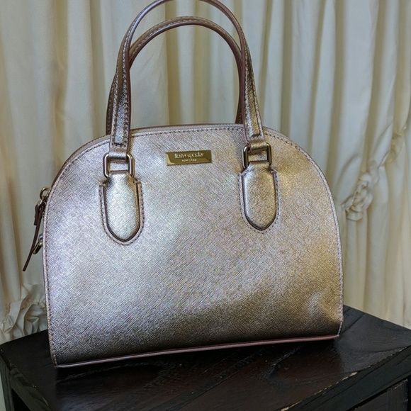 NWT Kate Spade Mini Reiley Rose Gold Purse - Picture 3 of 8